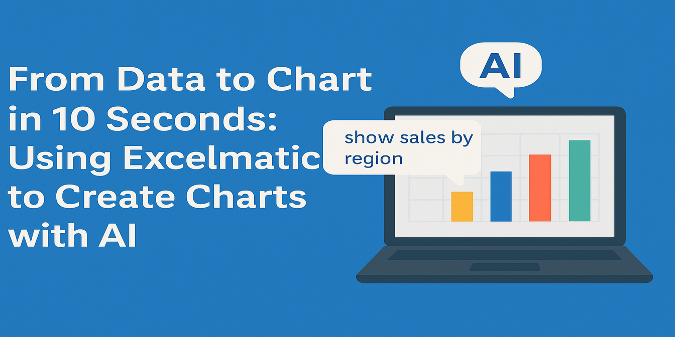 From Data to Chart in 10 Seconds: Using Excelmatic to Create Charts with AI