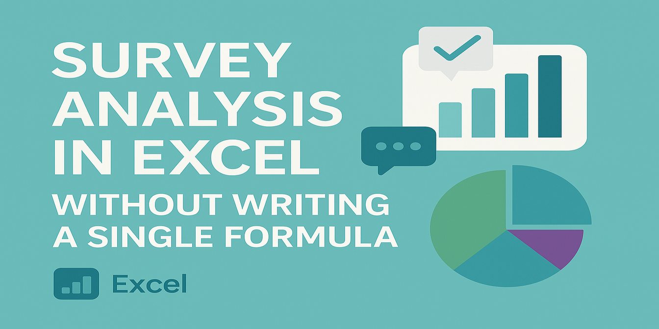 How to Analyze Survey Data in Excel Without Writing a Single Formula