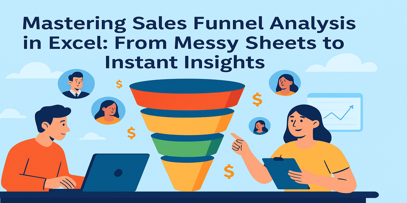 Mastering Sales Funnel Analysis in Excel: From Messy Sheets to Instant Insights