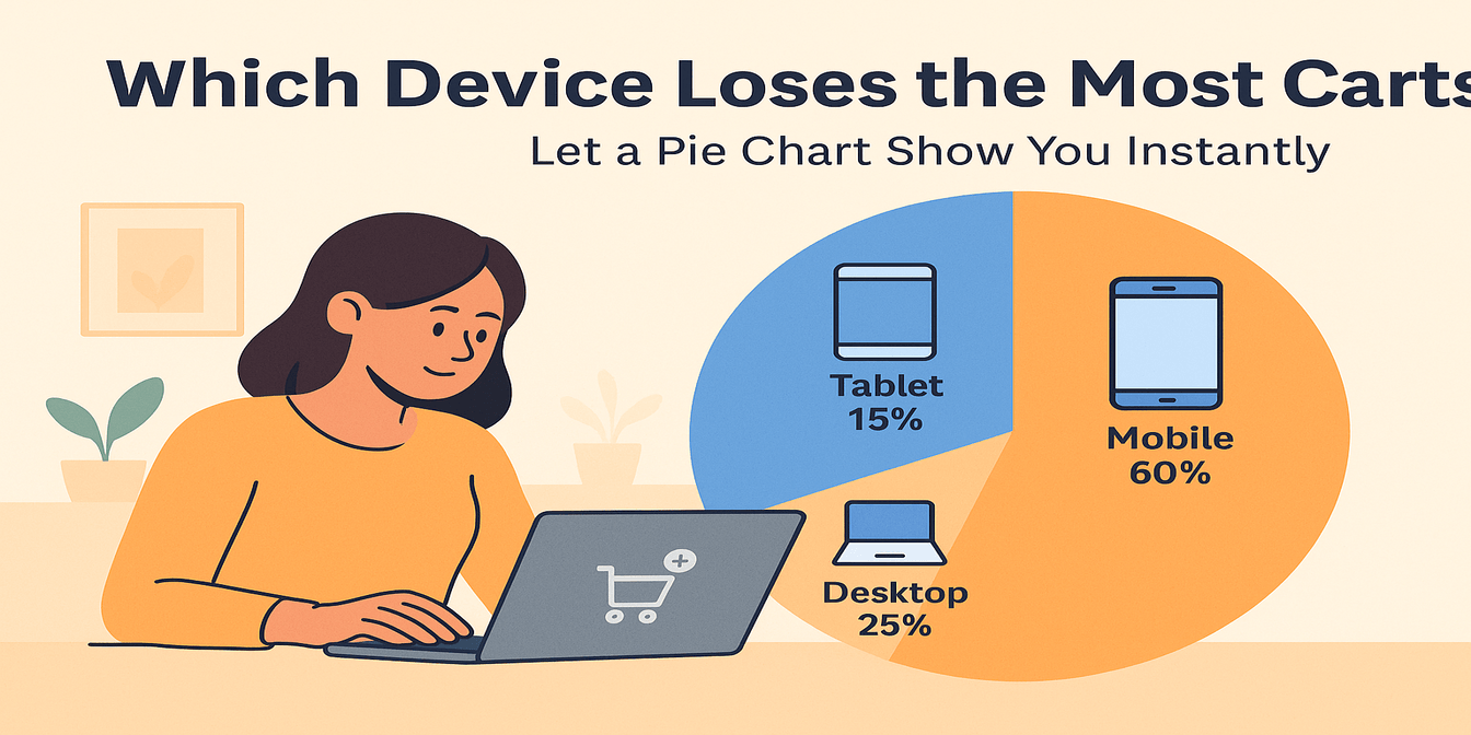 Which Device Loses the Most Carts? Let a Pie Chart Show You Instantly