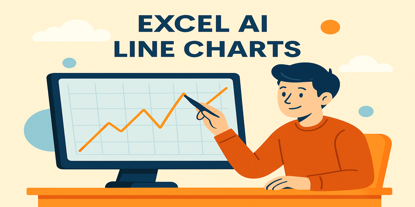 How to Create a Line Chart Instantly Using Excel AI Tools