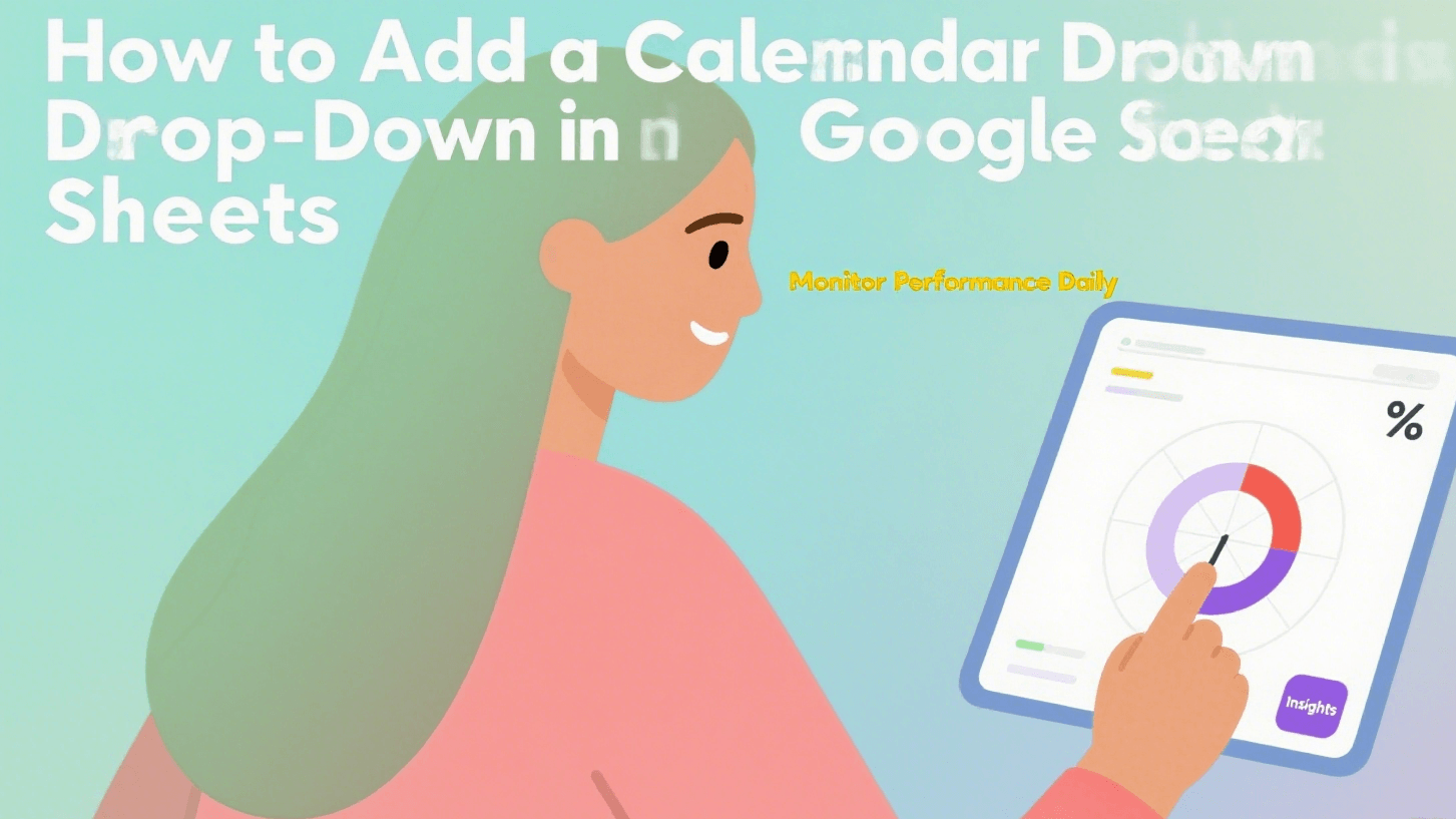Streamline Your Spreadsheets: How to Add a Calendar Drop-Down in Google Sheets