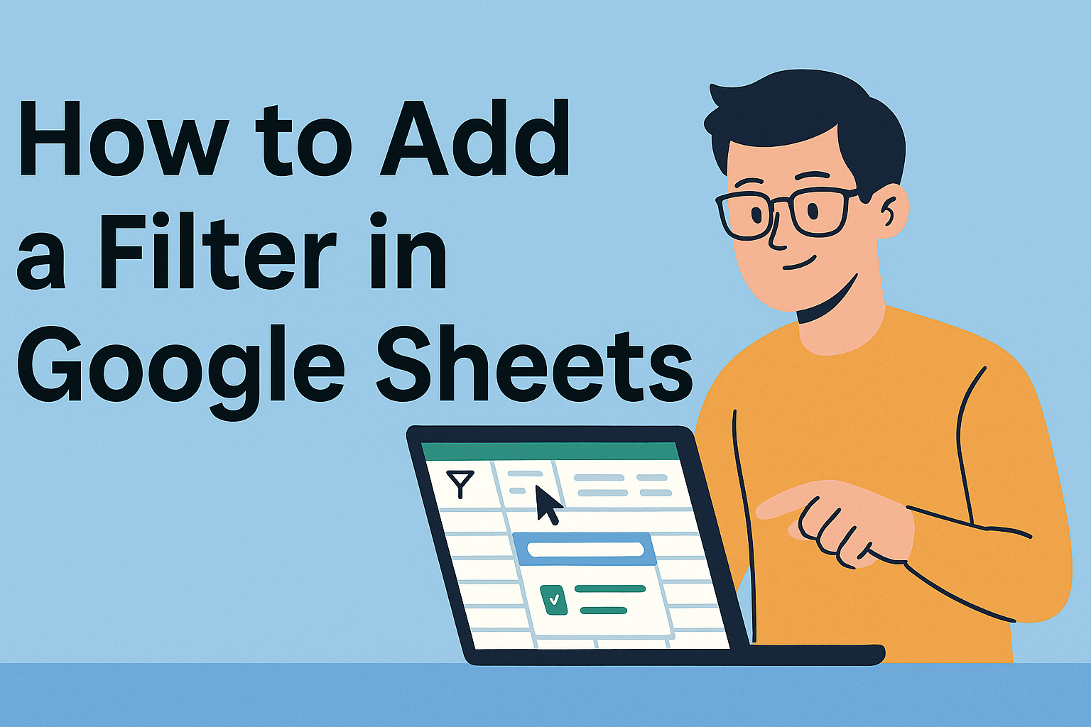 How to Add a Filter in Google Sheets