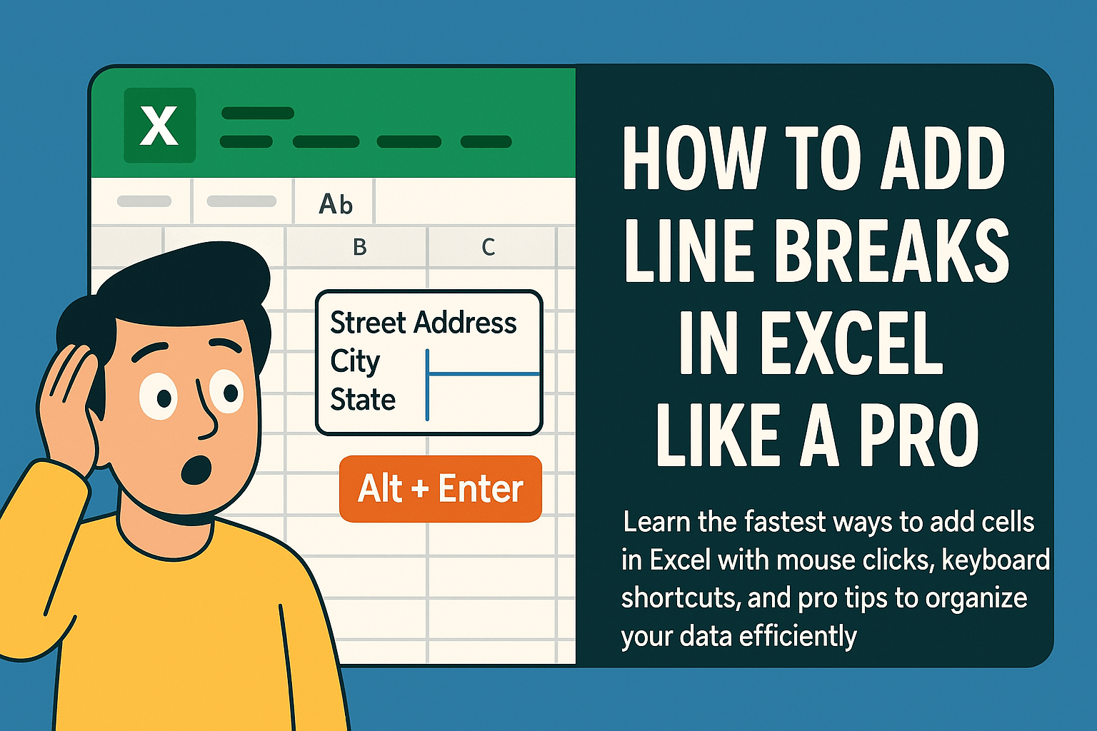 How to Add a New Line in an Excel Cell