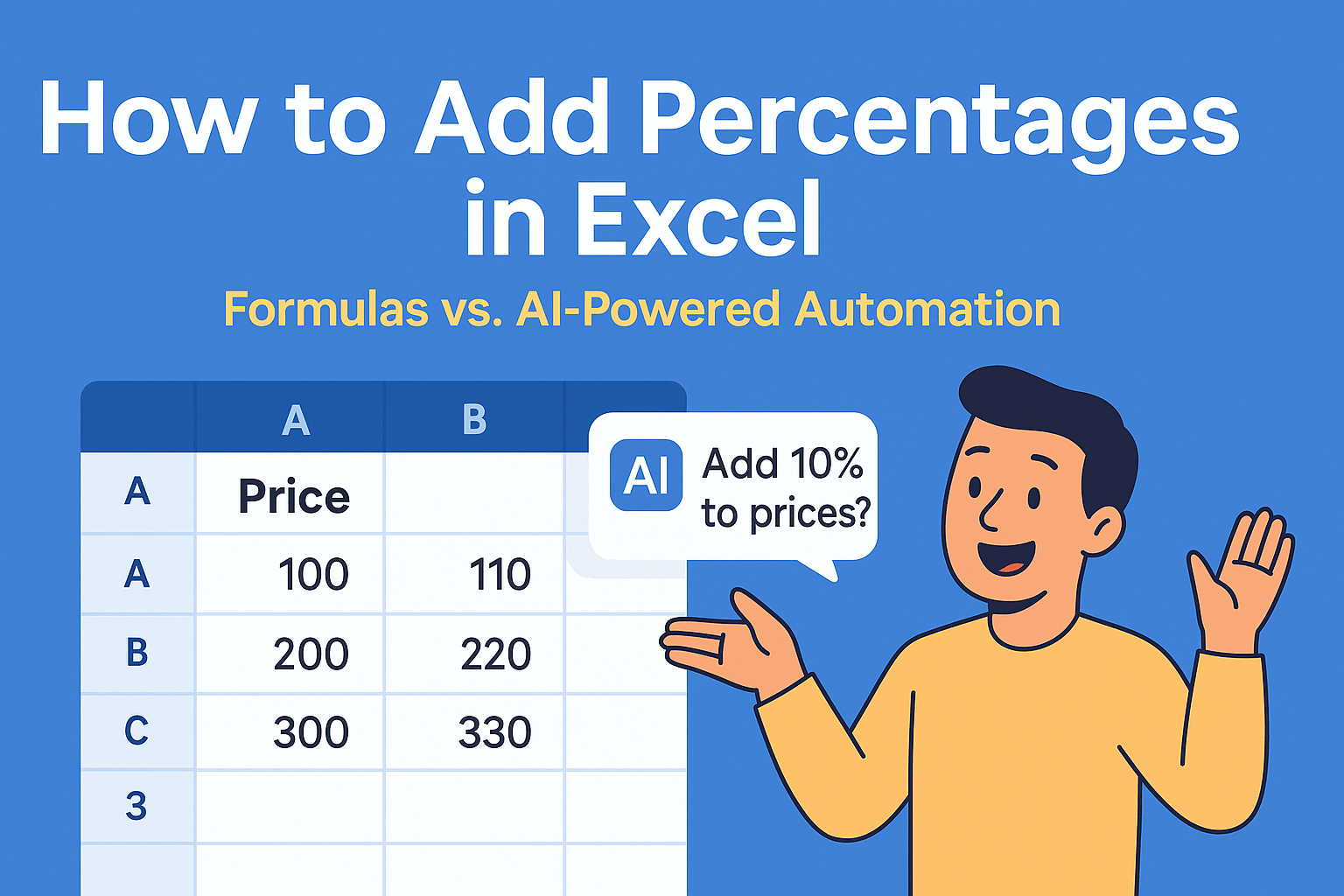 How to Add Percentages in Excel