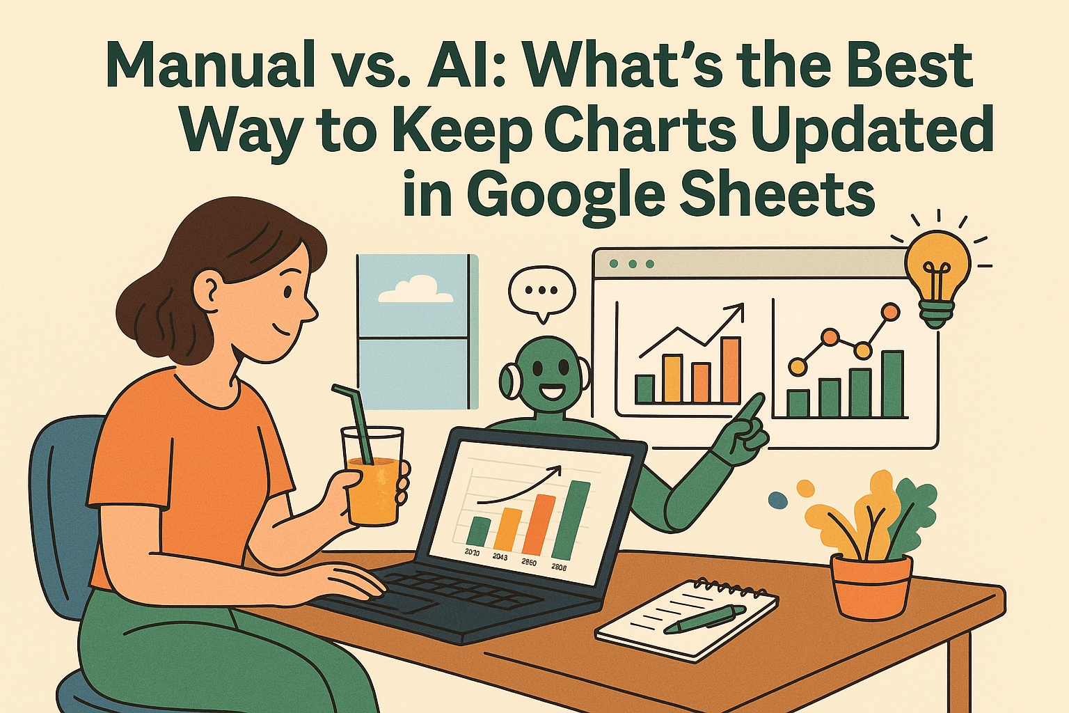 Manual vs. AI: What’s the Best Way to Keep Charts Updated in Google Sheets?