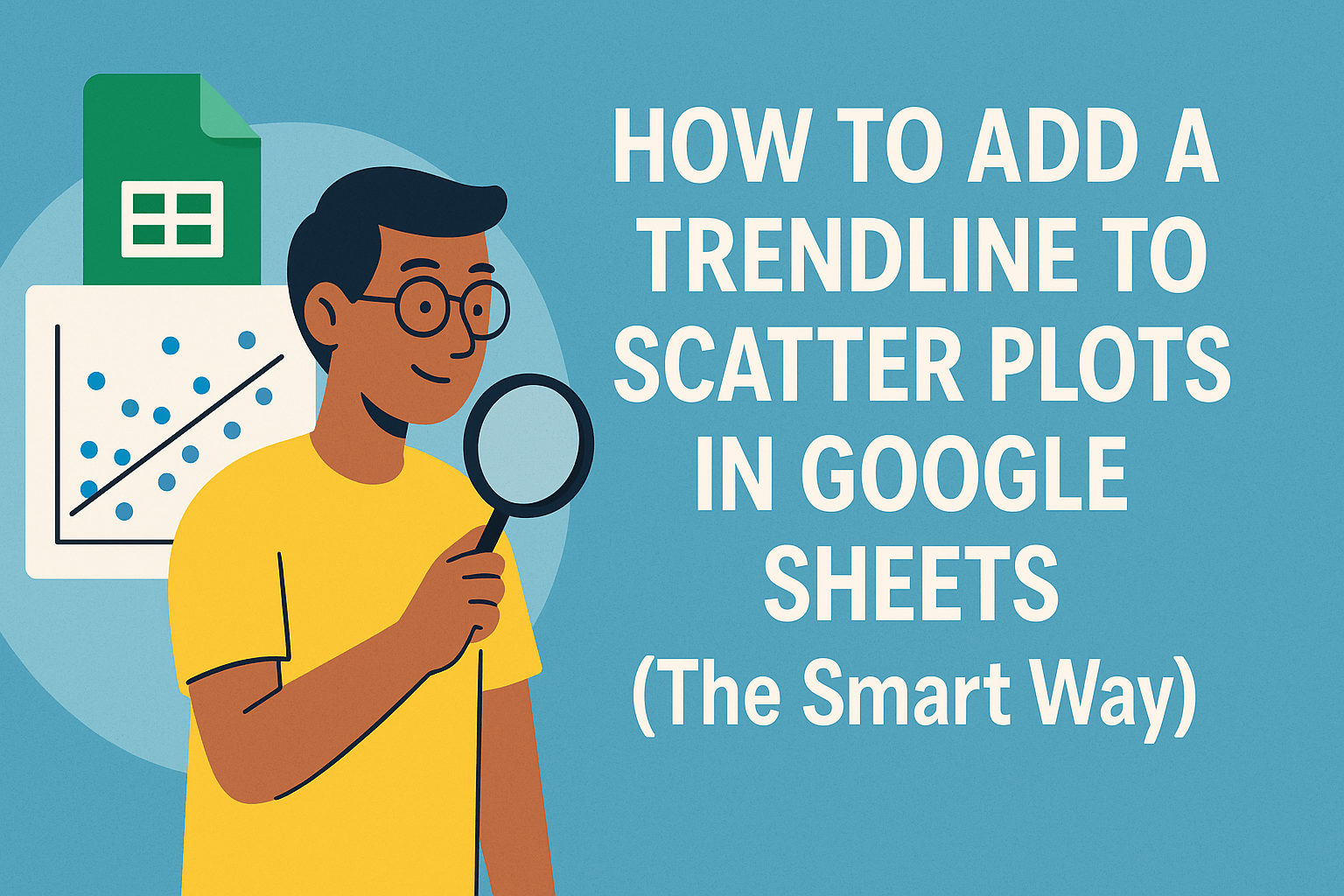 Cómo agregar una línea de tendencia a un gráfico de dispersión en Google Sheets (la forma inteligente)