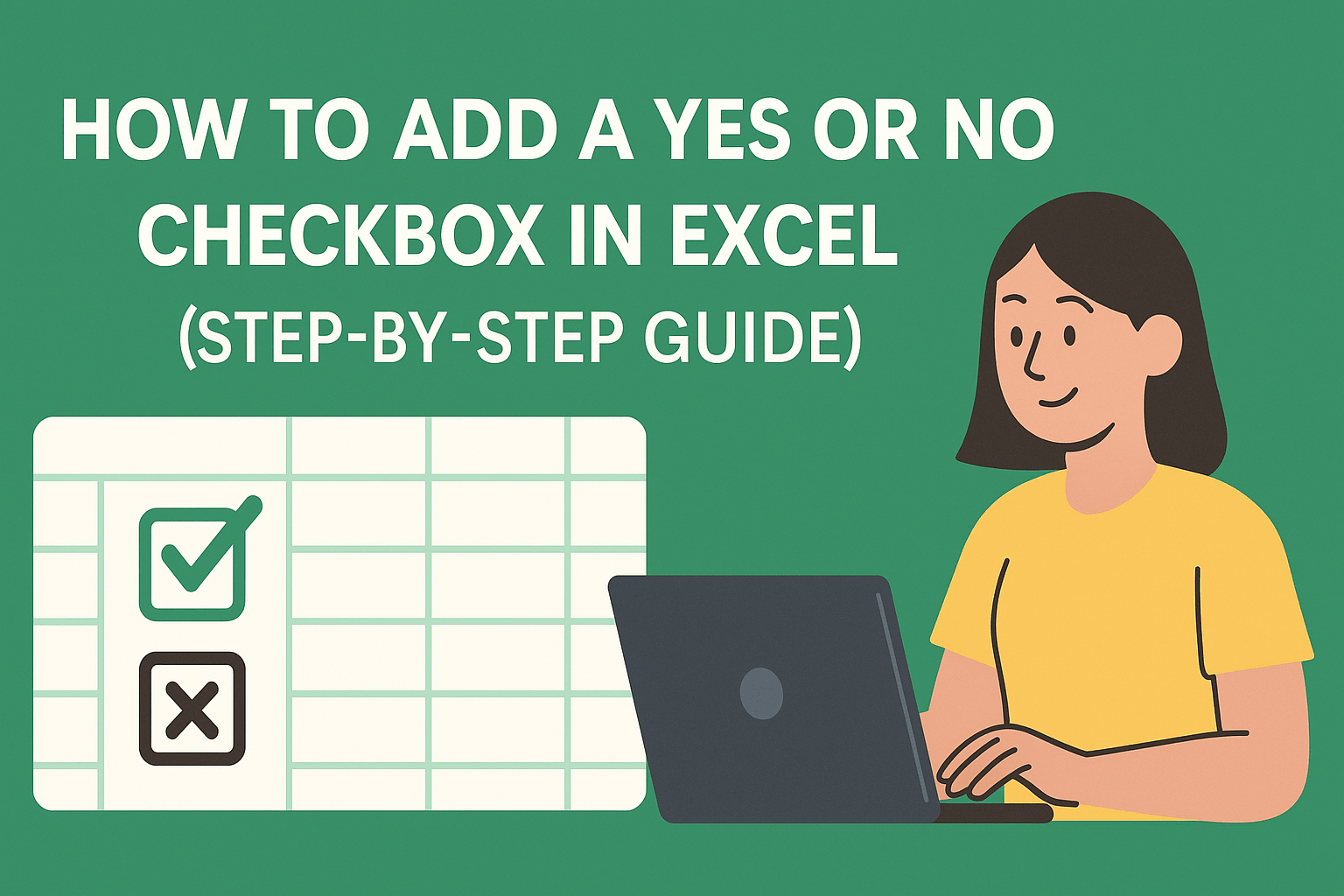 How to Add a Yes or No Checkbox in Excel (Step-by-Step Guide)