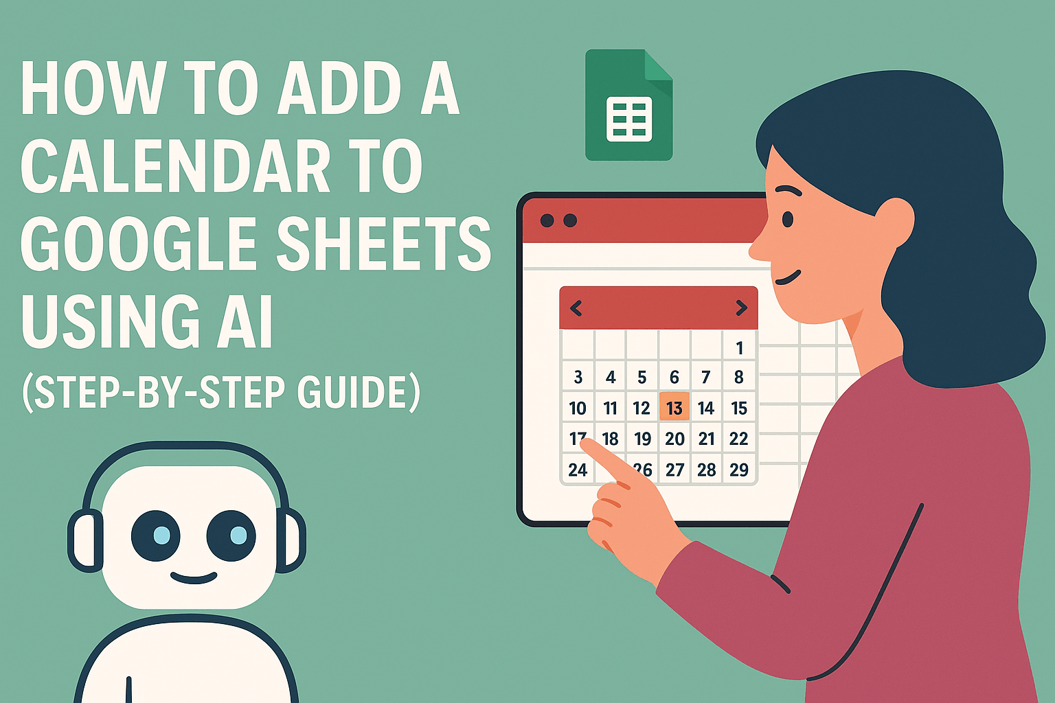 How to Add a Calendar to Google Sheets Using AI (Step-by-Step Guide)