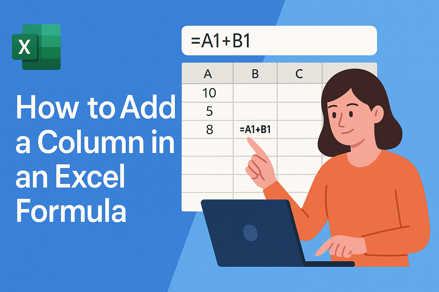 How to Add a Column in an Excel Formula