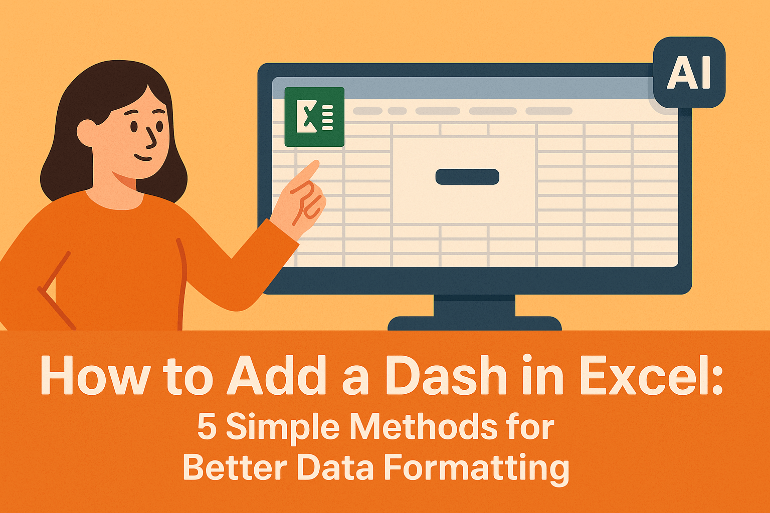 How to Add a Dash in Excel: 5 Simple Methods for Better Data Formatting