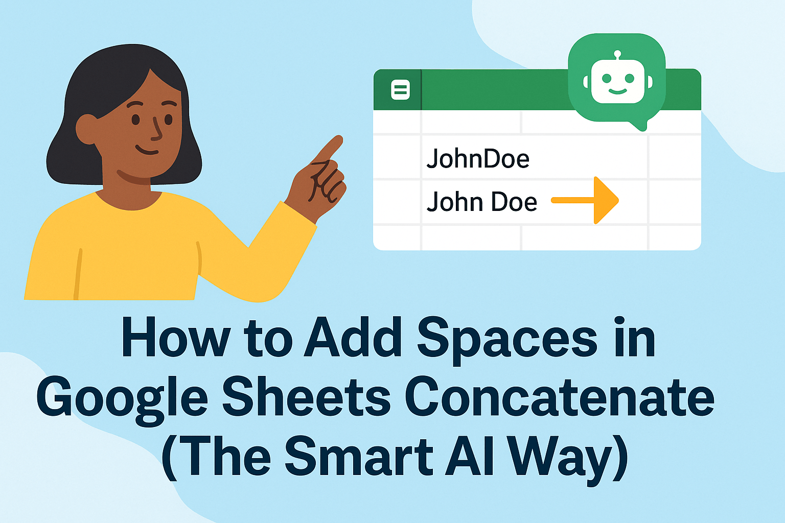 How to Add Spaces in Google Sheets Concatenate (The Smart AI Way)
