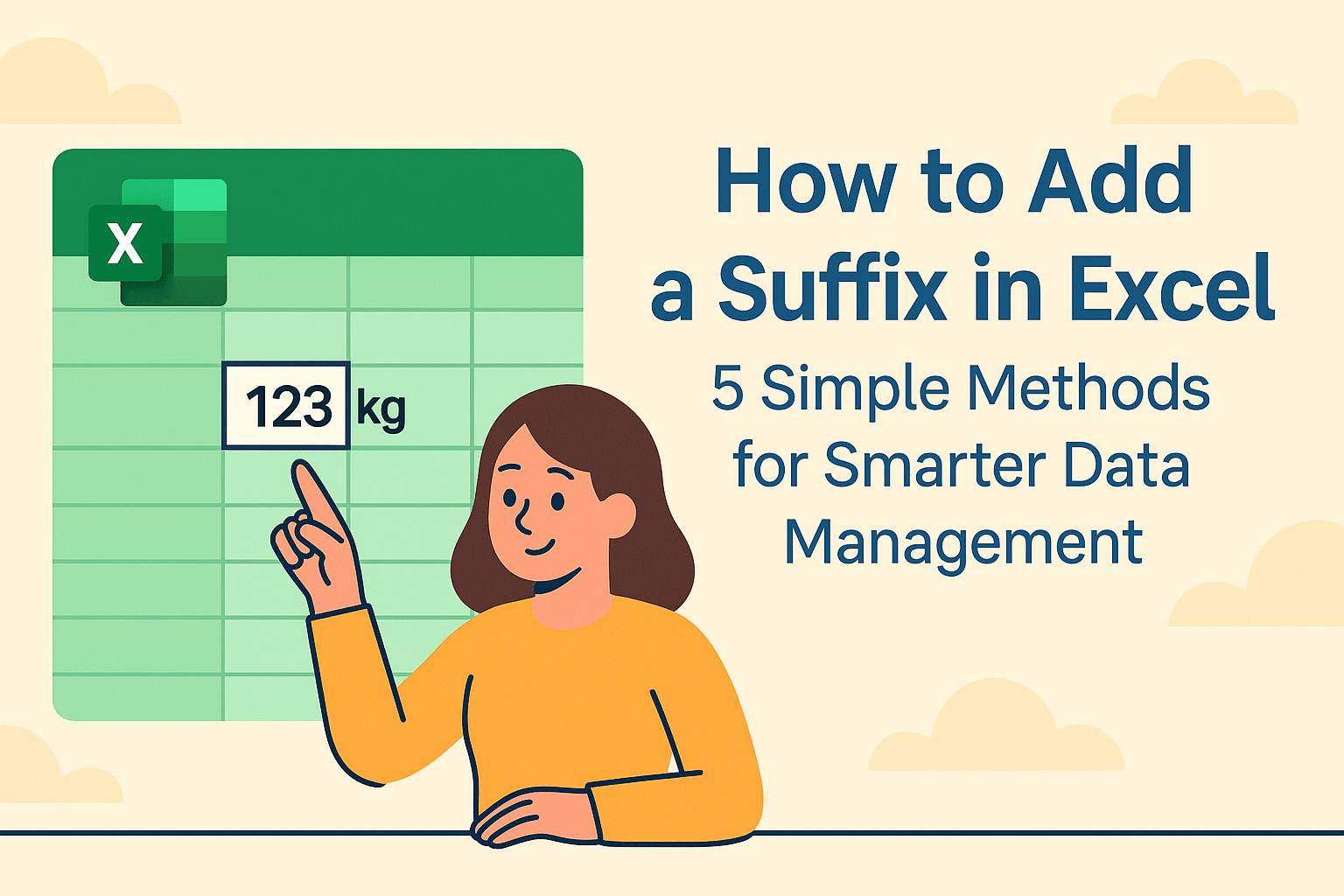 How to Add a Suffix in Excel: 5 Simple Methods for Smarter Data Management