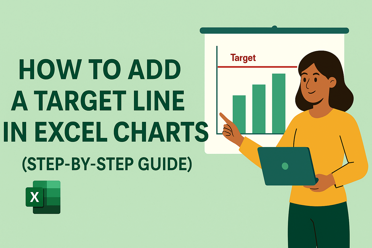 How to Add a Target Line in Excel Charts (Step-by-Step Guide)