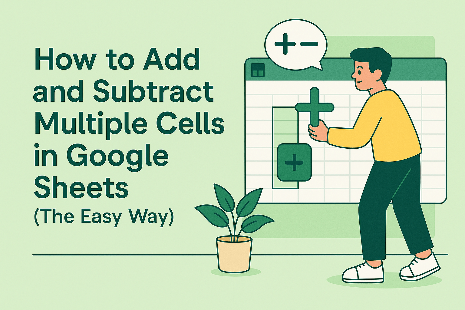 How to Add and Subtract Multiple Cells in Google Sheets (The Easy Way)
