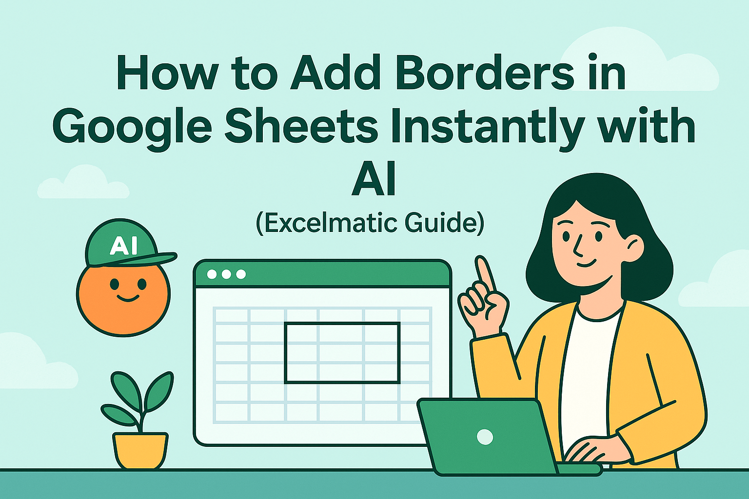 How to Add Borders in Google Sheets Instantly with AI (Excelmatic Guide)