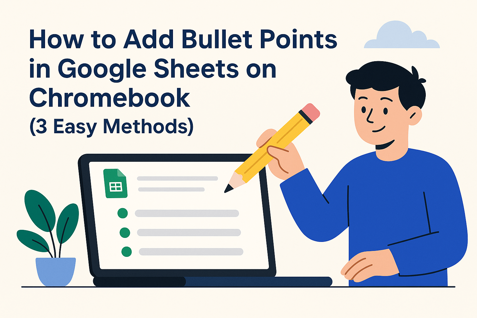 Comment ajouter des puces dans Google Sheets sur Chromebook (3 méthodes simples)