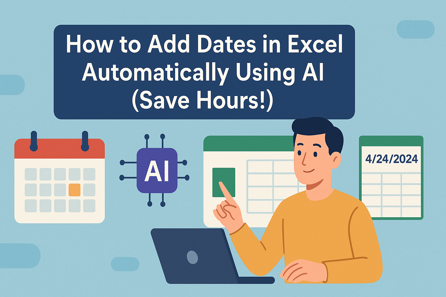 So fügen Sie in Excel automatisch Datumsangaben mit KI hinzu (Sparen Sie Stunden!)