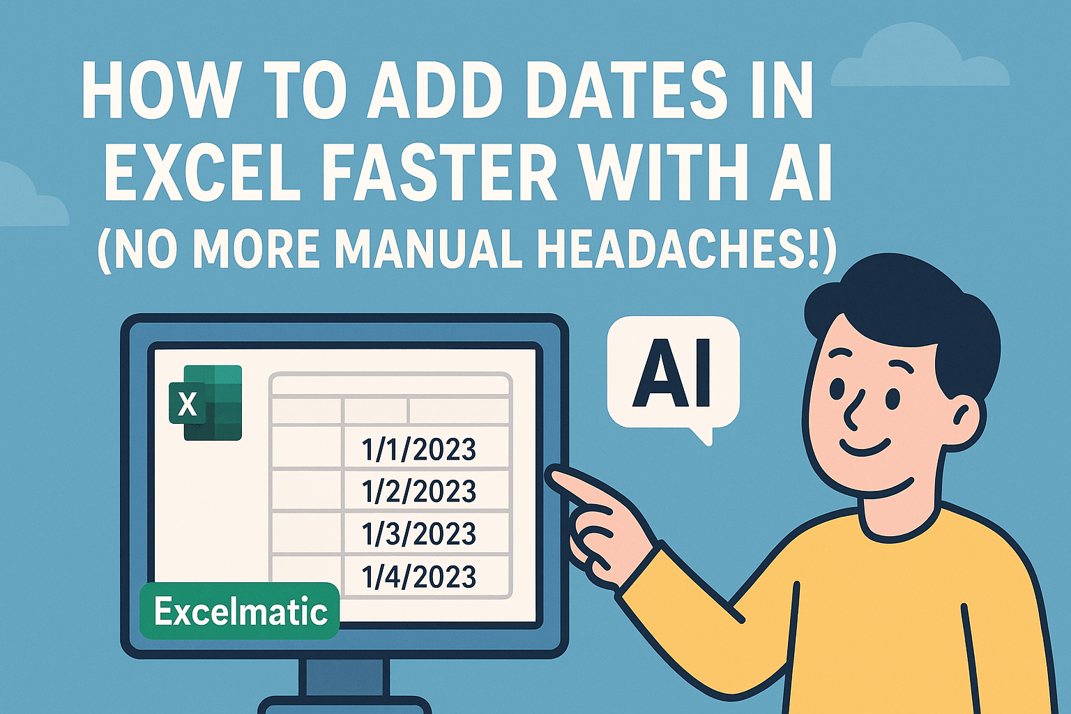 How to Add Dates in Excel Faster with AI (No More Manual Headaches!)