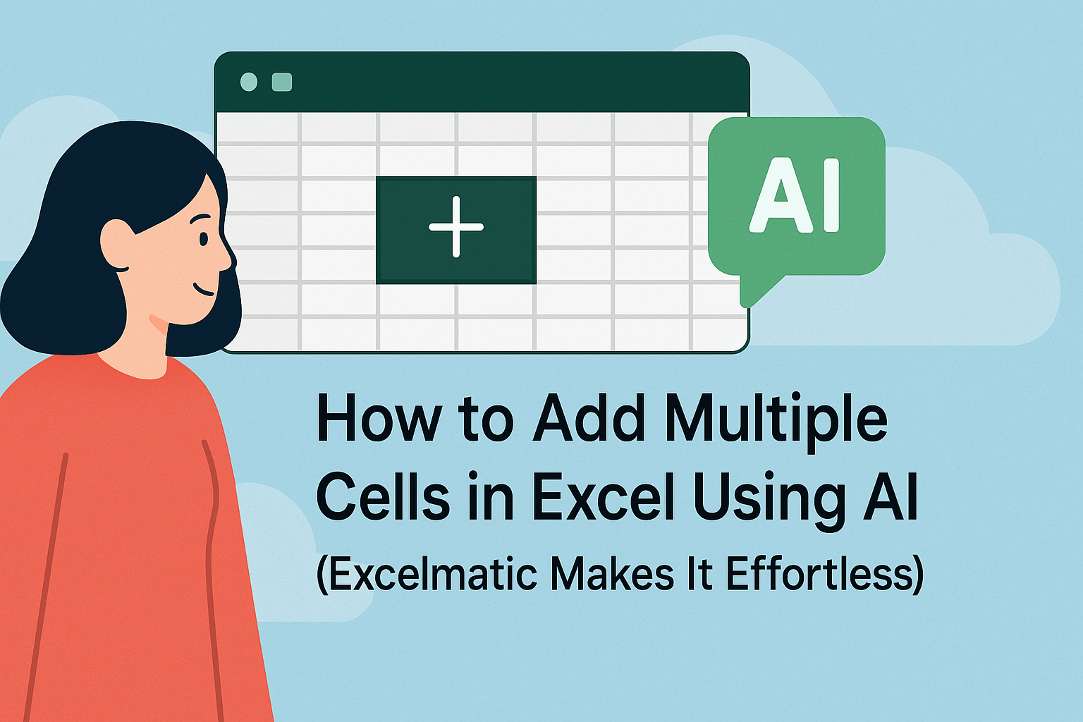 Comment additionner plusieurs cellules dans Excel avec l'IA (Excelmatic le rend facile)