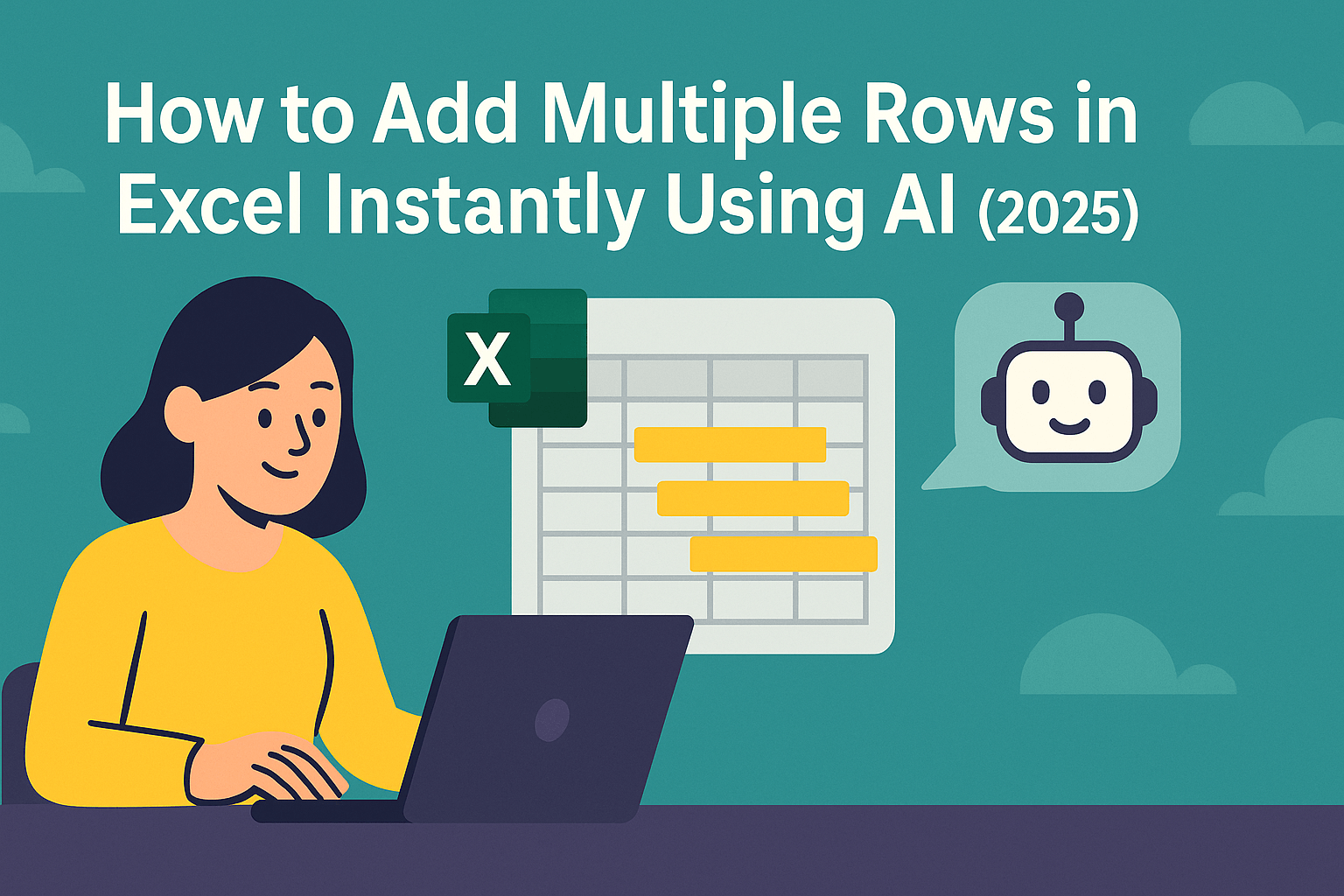 How to Add Multiple Rows in Excel Instantly Using AI (2025 Guide)