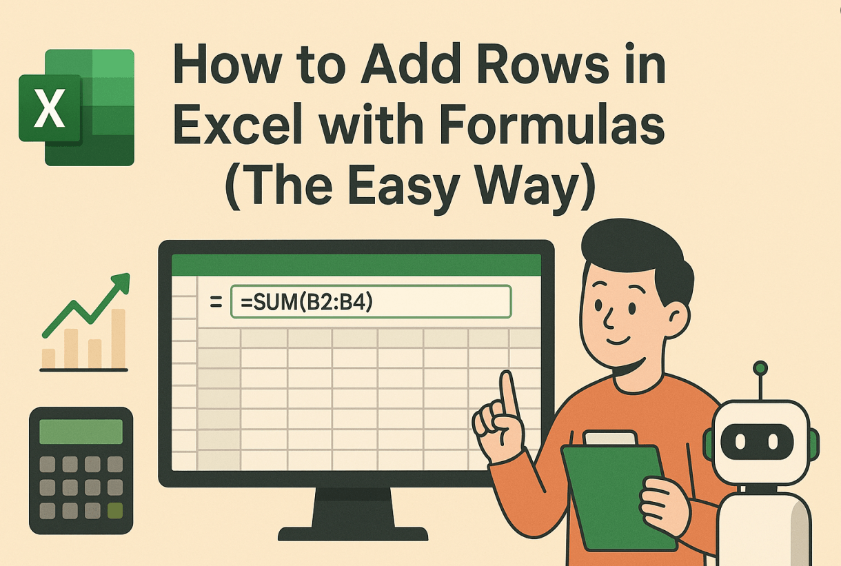 How to Add Rows in Excel with Formulas (The Easy Way)