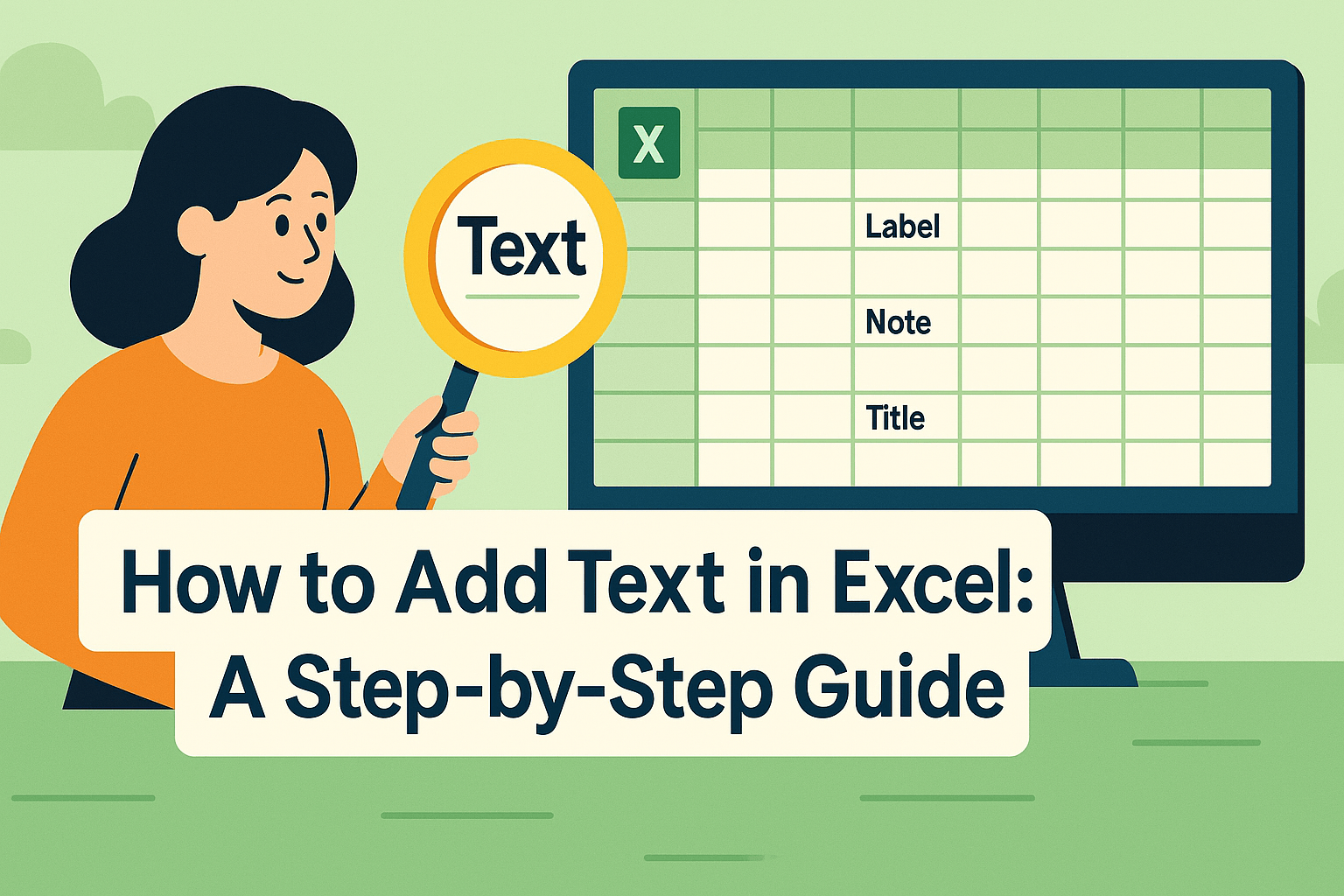 How to Add Text in Excel: A Step-by-Step Guide