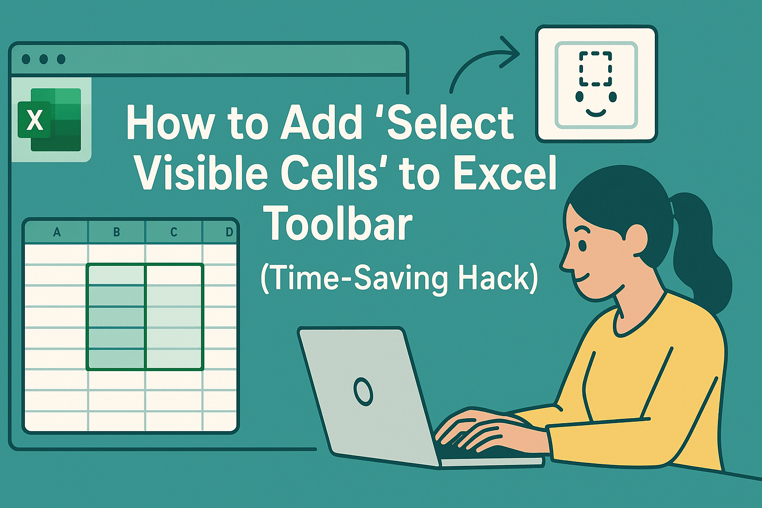 How to Add 'Select Visible Cells' to Excel Toolbar (Time-Saving Hack)
