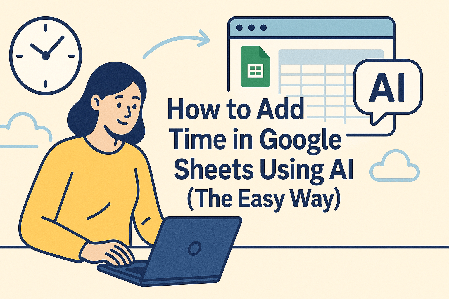 How to Add Time in Google Sheets Using AI (The Easy Way)