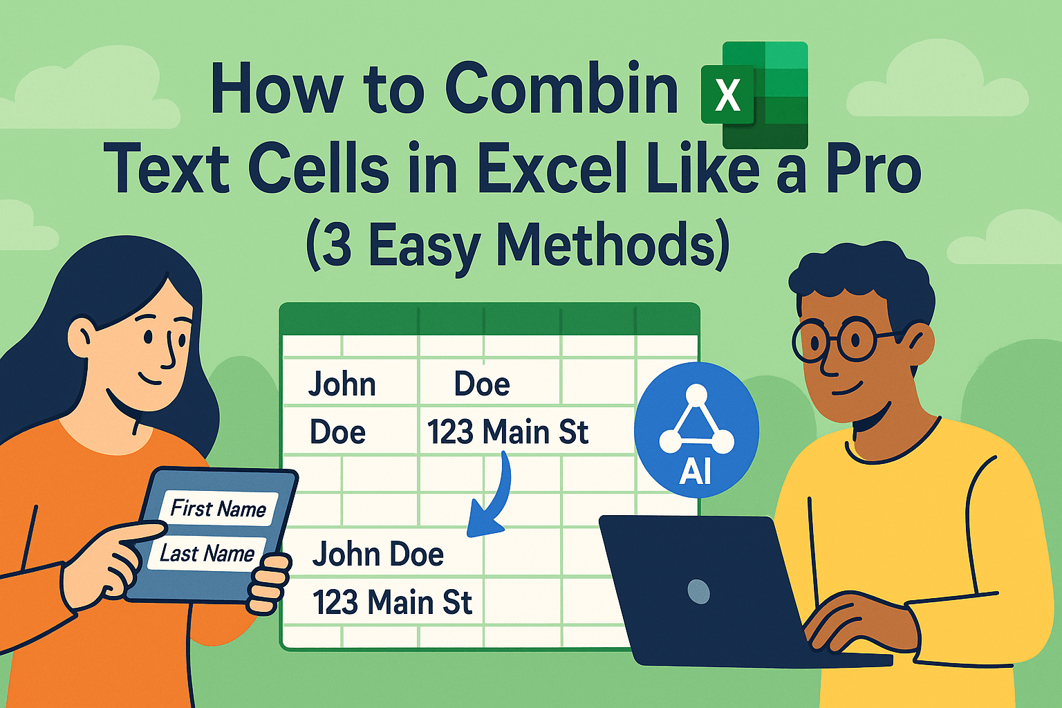 How to Combine Text Cells in Excel Like a Pro (3 Easy Methods)