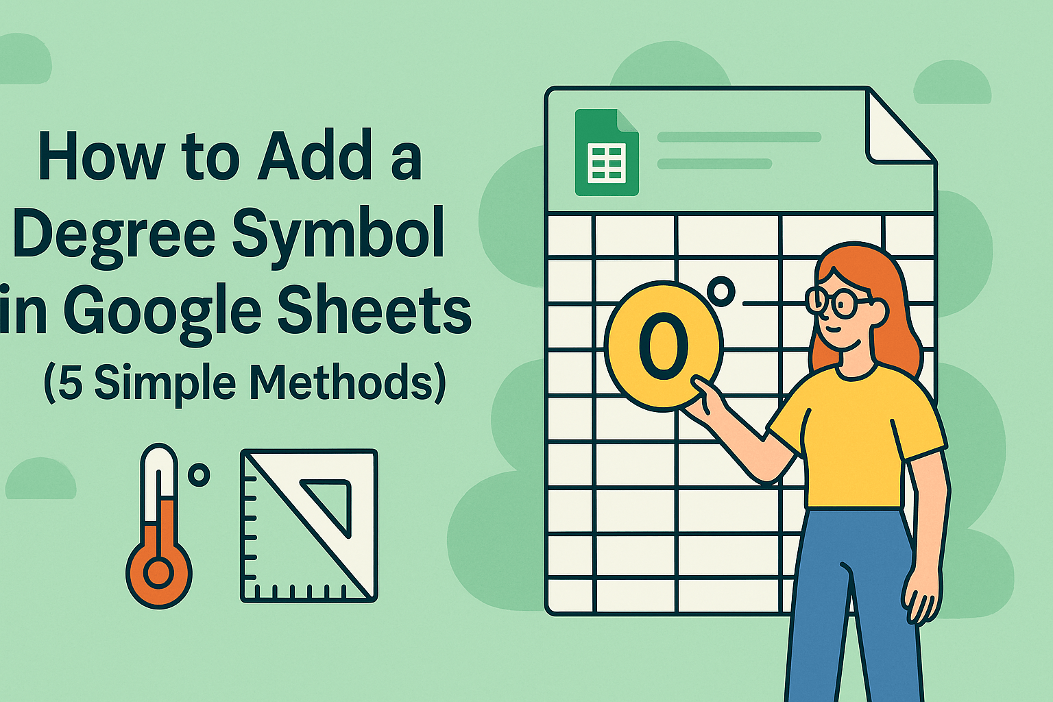 How to Add a Degree Symbol in Google Sheets (5 Simple Methods)