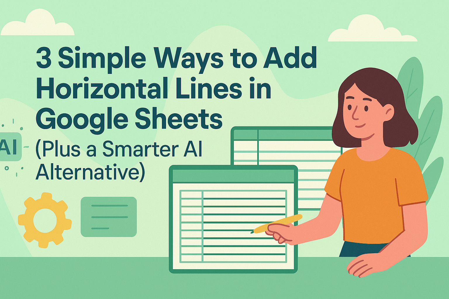 3 Simple Ways to Add Horizontal Lines in Google Sheets (Plus a Smarter AI Alternative)