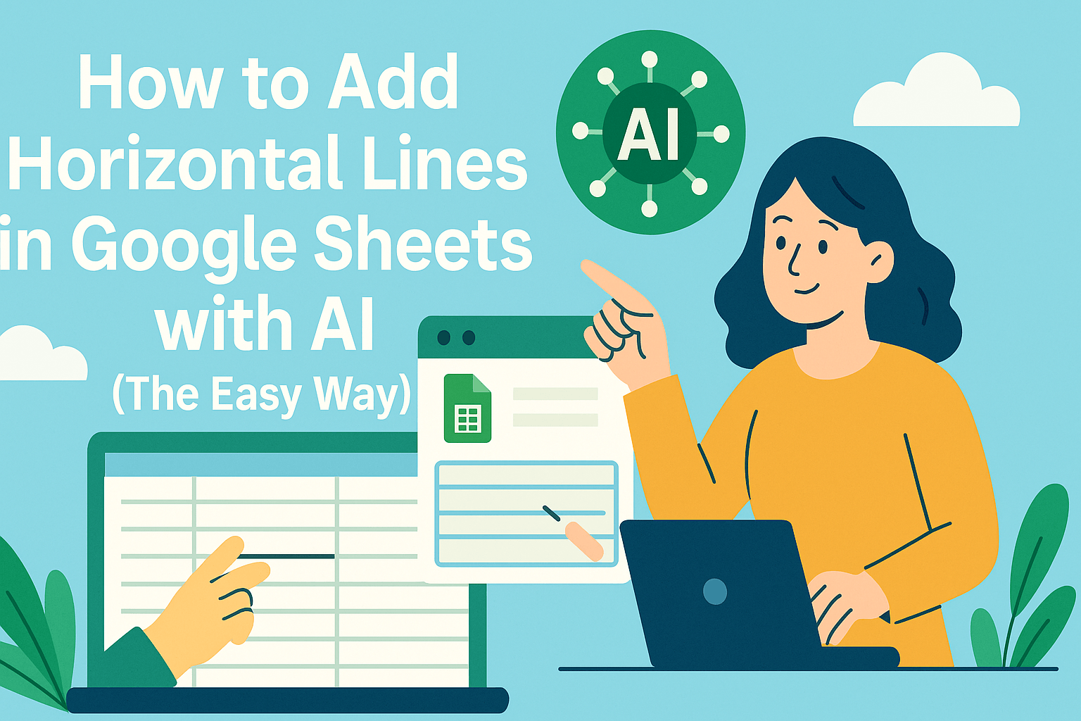 How to Add Horizontal Lines in Google Sheets with AI (The Easy Way)