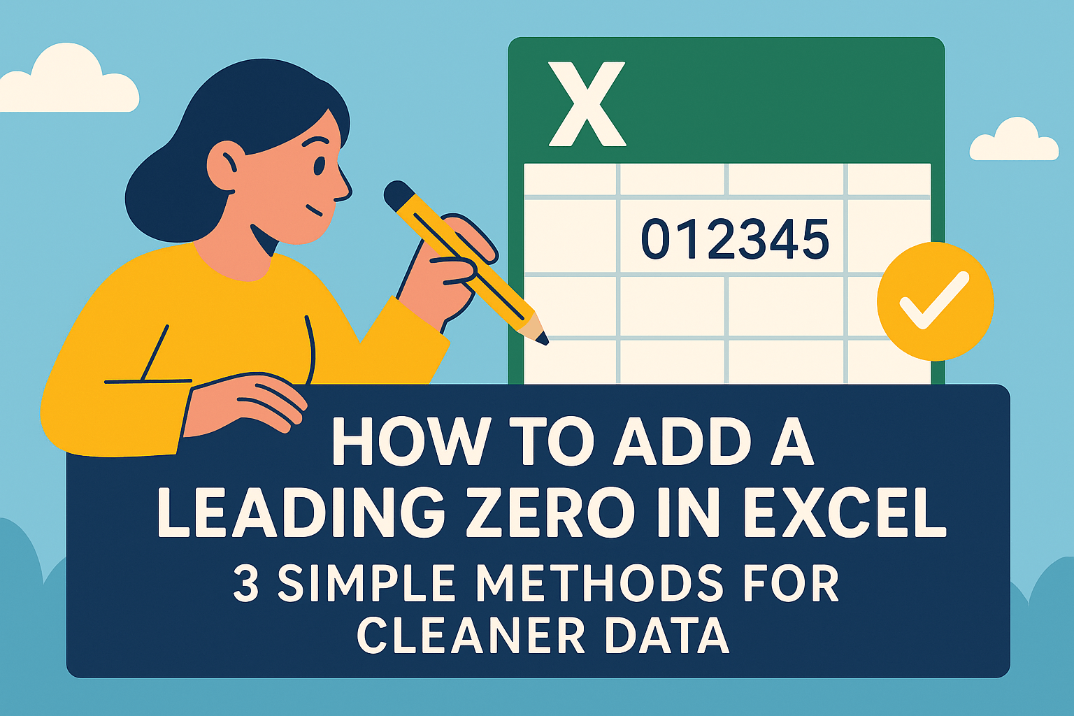 How to Add a Leading Zero in Excel: 3 Simple Methods for Cleaner Data