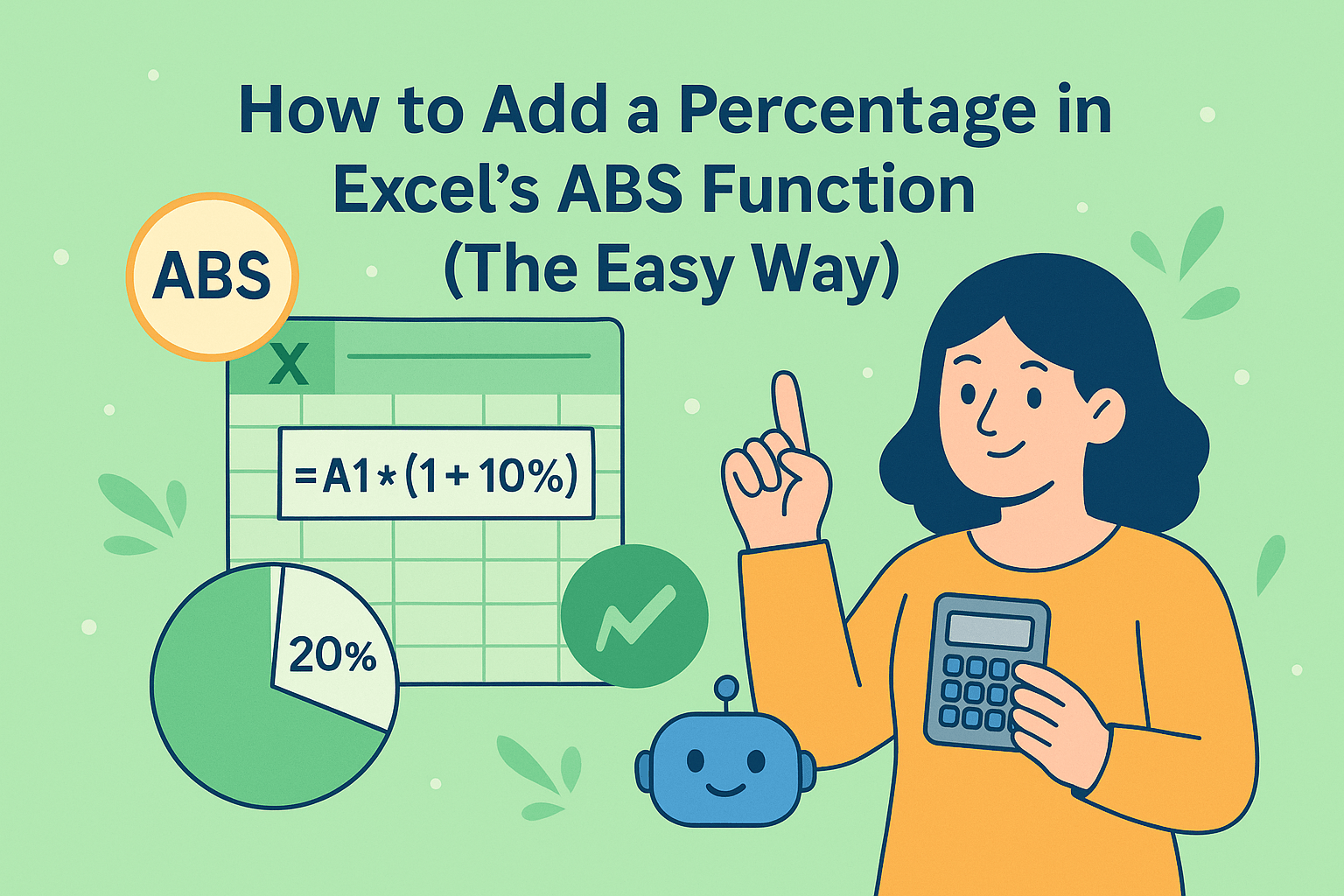 How to Add a Percentage in Excel's ABS Function (The Easy Way)