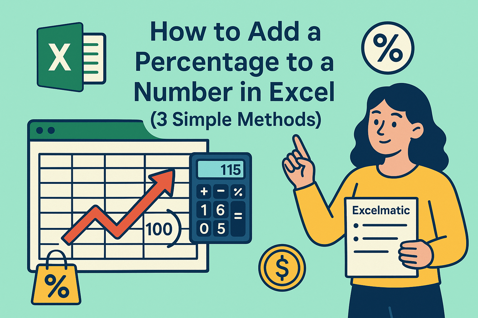 How to Add a Percentage to a Number in Excel (3 Simple Methods)