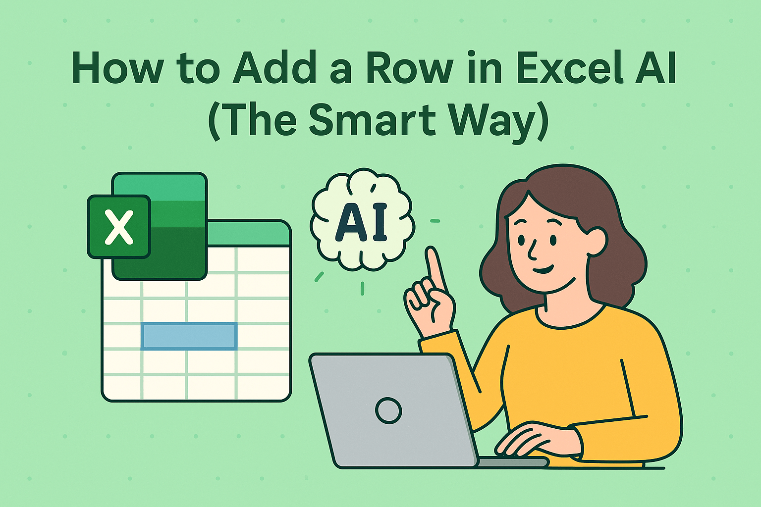 How to Add a Row in Excel Using AI (The Smart Way)