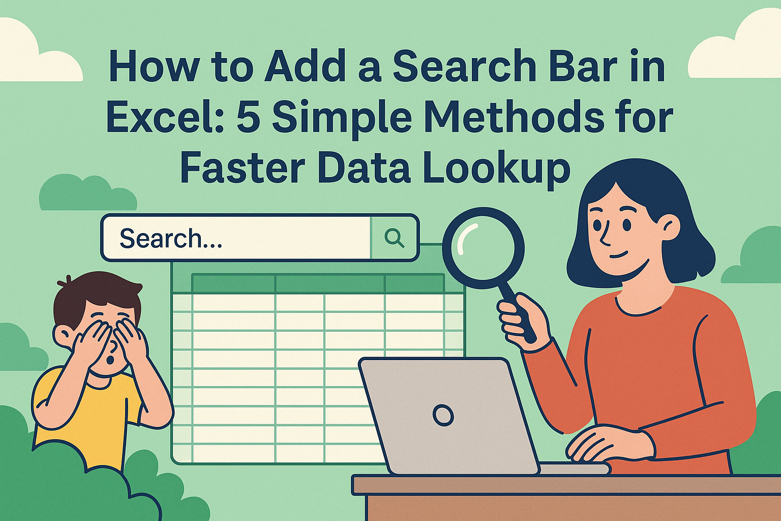 How to Add a Search Bar in Excel: 5 Simple Methods for Faster Data Lookup