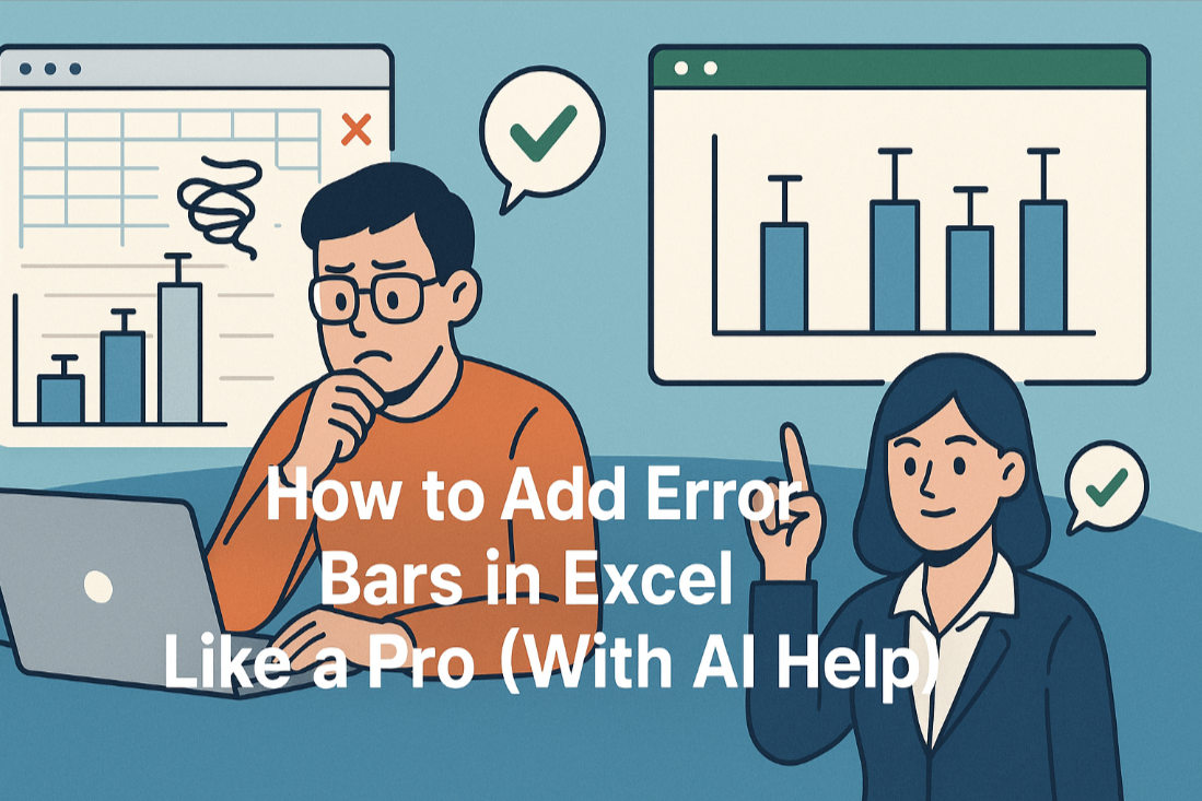 How to Add Error Bars in Excel Like a Pro (With AI Help)