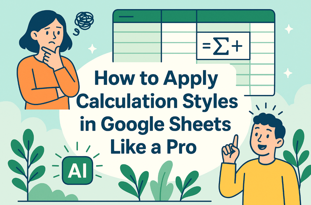 How to Apply Calculation Styles in Google Sheets Like a Pro