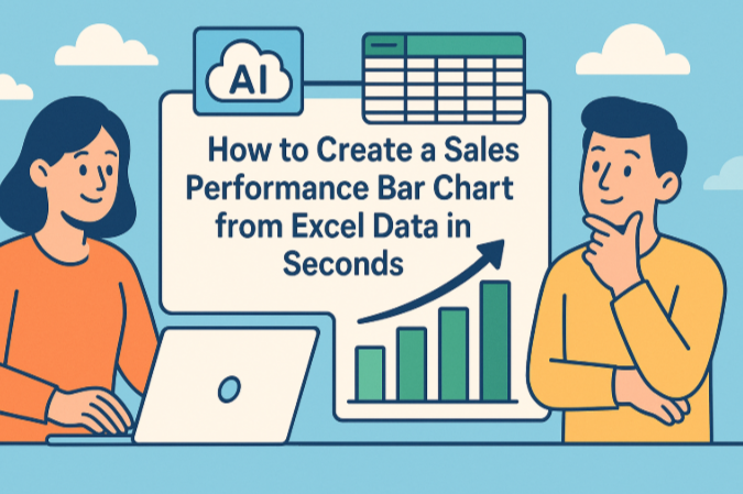How to Create a Sales Performance Bar Chart from Excel Data in Seconds