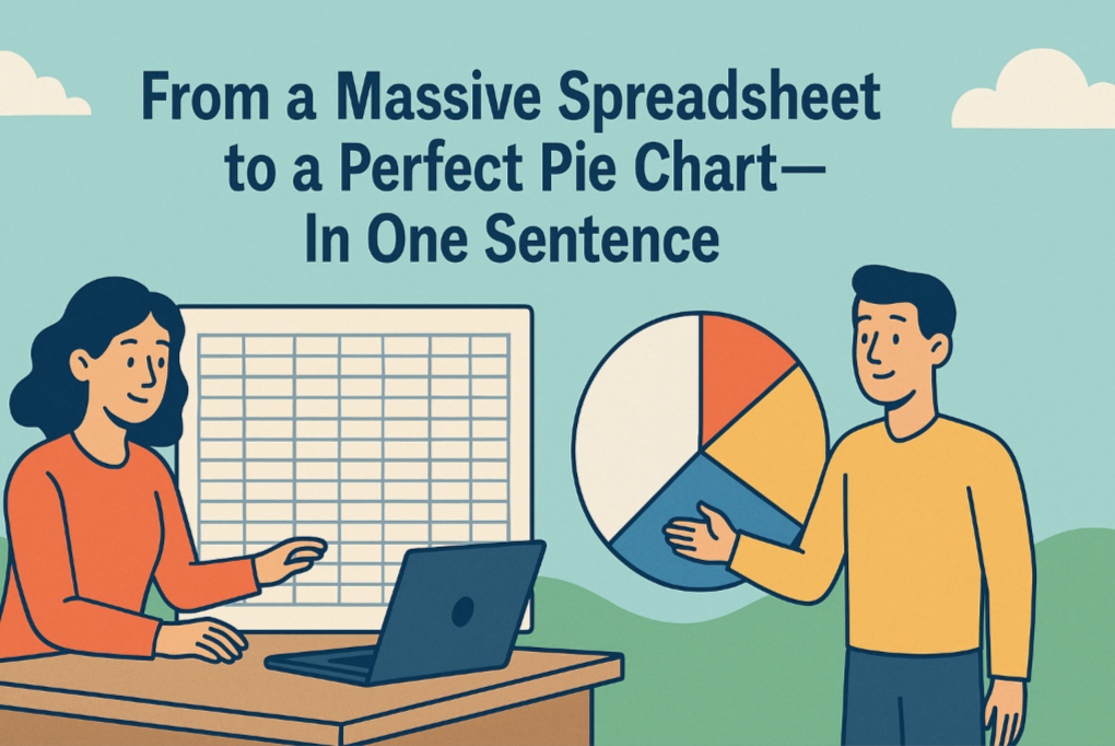 From a Massive Spreadsheet to a Perfect Pie Chart—In One Sentence