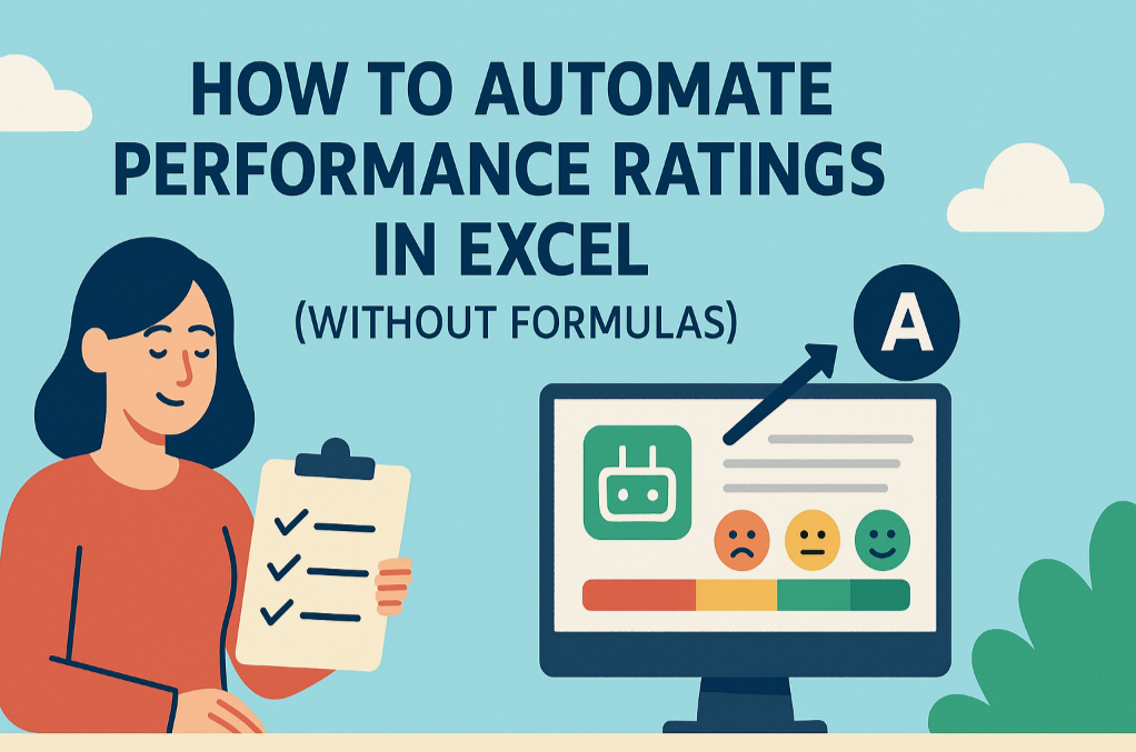 How to Automate Performance Ratings in Excel (Without Formulas)